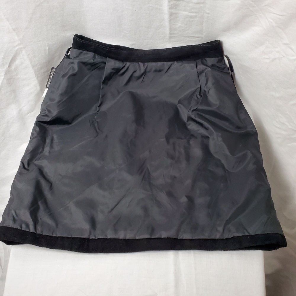 Wilson's Leather Black Suede Mini Skirt Size 10 - Picture 9 of 9